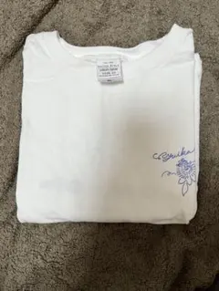 『ユイカ』 「時計草#1」ビッグシルエットTシャツ　ホワイト XL