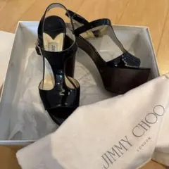 JIMMY CHOO ブラックハイヒール