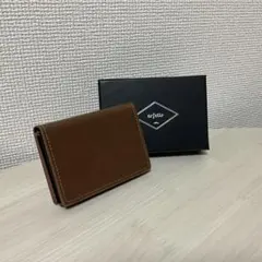 クレジットカードケース PUレザーうす型スリム メンズ 革カードケース　ブラウン