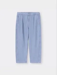 GU カラーカーブタックパンツ