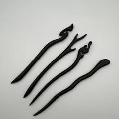 かんざし 一本簪 シンプル 髪飾り 和装　4本。