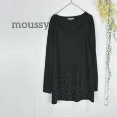 moussy マウジー　カットソー　スタッズ　黒　フェアリーグランジ　y2kのサムネイル