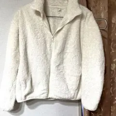 UNIQLO ファーリーフリースフルジップジャケット オフホワイト