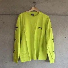 Stussy ／ 蛍光イエロー 長袖 Tシャツ L