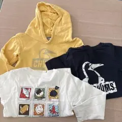 CHUMS キッズ トップス 3点セット パーカー 長袖Tシャツ　半袖Tシャツ
