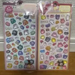 ぷくぷくシール 3D立体　ボンボンドロップシール　2枚入りセット 手帳シール