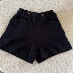 ドレッサージュ 黒のポケット付き ショートパンツ 120サイズ