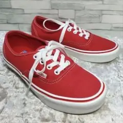 VANS レッド スニーカー オーセンティック アナハイムファクトリー