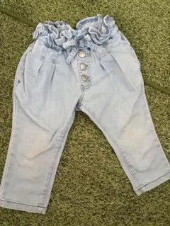 BREEZE ライトブルー　デニムパンツ 90