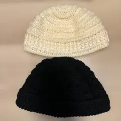 毛糸　帽子　2つセット