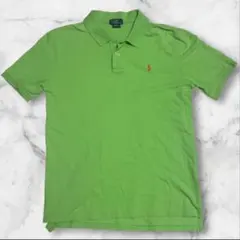 【美品】ポロラルフローレン　ポロシャツ　グリーン　XL（18-20）