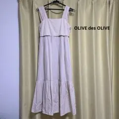 最終値下げOLIVE des OLIVE バックリボンキャミワンピース
