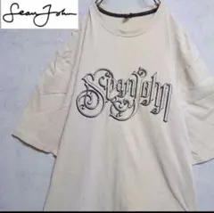 Sean John ロゴ Tシャツ ベージュ 半袖