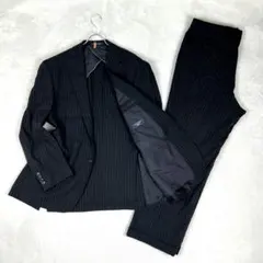 美品☆ユキトリイオム ビジネススーツセットアップ ウォッシャブル 大きいサイズ