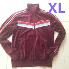Adidas アディダス ベロア トラックジャケット M ボルドー 2006年
