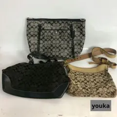 COACH コーチ バッグ 3点セット シグネチャー レディース ブランド