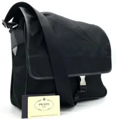 【極上美品・使用感少ない✨】プラダ　メッセンジャーバッグ　サフィアーノ　ナイロン