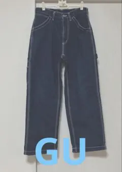 GU デニム ペインターパンツ 濃紺 S