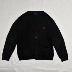 FRED PERRY フレッドペリー カーディガン ニット 黒 L