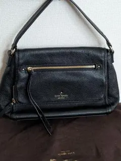 kate spade ブラック ショルダーバッグ