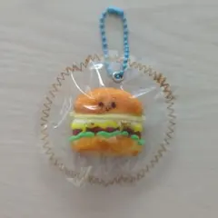 ハンバーガー　スクイーズ　キーホルダー　ボールチェーン⑤のサムネイル