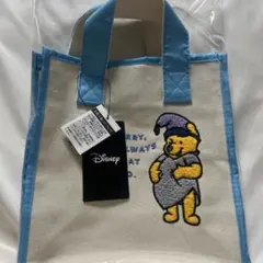 プーさん刺繍キャンバスバッグ