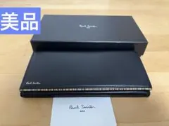 美品Paul Smith 長財布 ブラック ストライプアクセント 正規品