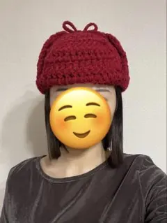 フライトキャップ バラクラバ ボンネット帽 ニット帽 帽子 編み物