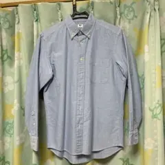 UNIQLO オックスフォードシャツ 長袖 ライトブルー S