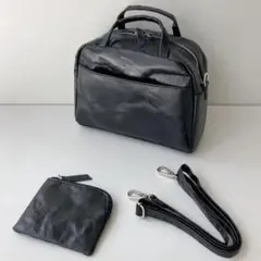 ブラック ショルダーバッグ ハンドバッグ 2way 新品