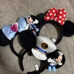 ディズニー　シー　5周年　カチューシャ　ミッキーマウス　ミニーマウス　セット