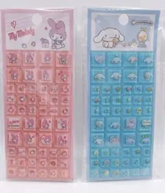 海外正規品！マイメロディ & シナモロール シールセット
