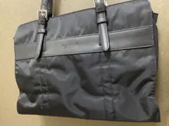 agnes b. ナイロン レザー ビジネスバッグのサムネイル