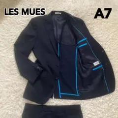 LES MUES メンズ スーツ セットアップ A7 ネイビーストライプのサムネイル
