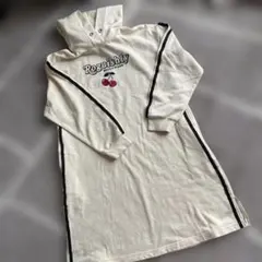 メゾピアノ　 Mezzo Piano フード付きワンピース