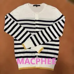新品】MACPHEE コットン100%クルーネックスナップカーディガン - メルカリ