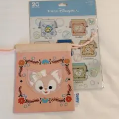 リーナベル 巾着　ハートフェルトレターズオブフレンドシップ　きんちゃく