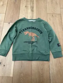 Tyrannosaurusトレーナー 120cm オリーブグリーン