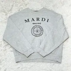 Mardi Mercredi マルディメクルディ ロゴ スウェット トレーナーのサムネイル