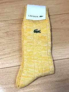 （最終値下げ）LACOSTE イエロー ソックス　　25-27センチ