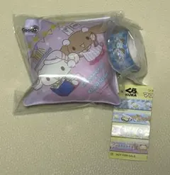 シナモロール×くら寿司 モカ エスプレッソ クッションチャーム マステセット