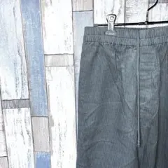 サマンサモスモスブルー☆美品　コーデュロイシェフパンツ　1度試着のみウエストゴム