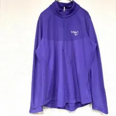 ナイキゴルフ ハーフジップ 長袖 紫 【M】海外古着 トレーニング 練習
