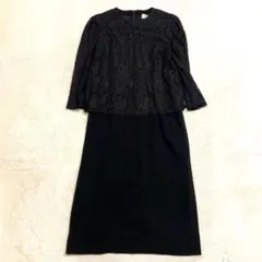 東京ソワール セレモニーワンピース ブラックフォーマル 冠婚葬祭