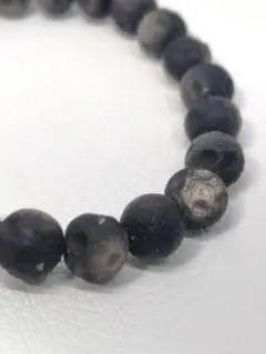 天然石ブレス『⑬シルバーオブシディアン』