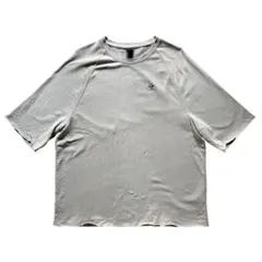 【H&M】S/S T-SHIRT ラグランスリーブ スウェット生地 盆栽 刺繍