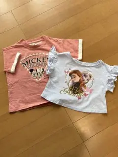 ディズニー Tシャツ 2枚セット ミッキー アナと雪の女王