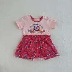 アンパンマン　ドキンちゃん　コキンちゃん　半袖ロンパース　80size