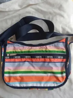 レスポートサック マルチカラー ストライプ　ショルダーバッグ