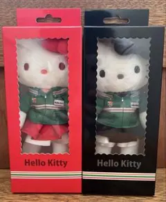 新品Hello Kitty 7-Eleven 限定 ぬいぐるみ 2種セット　制服 セブンイレブン限定 ハローキティ ぬいぐるみマスコット 2種セット